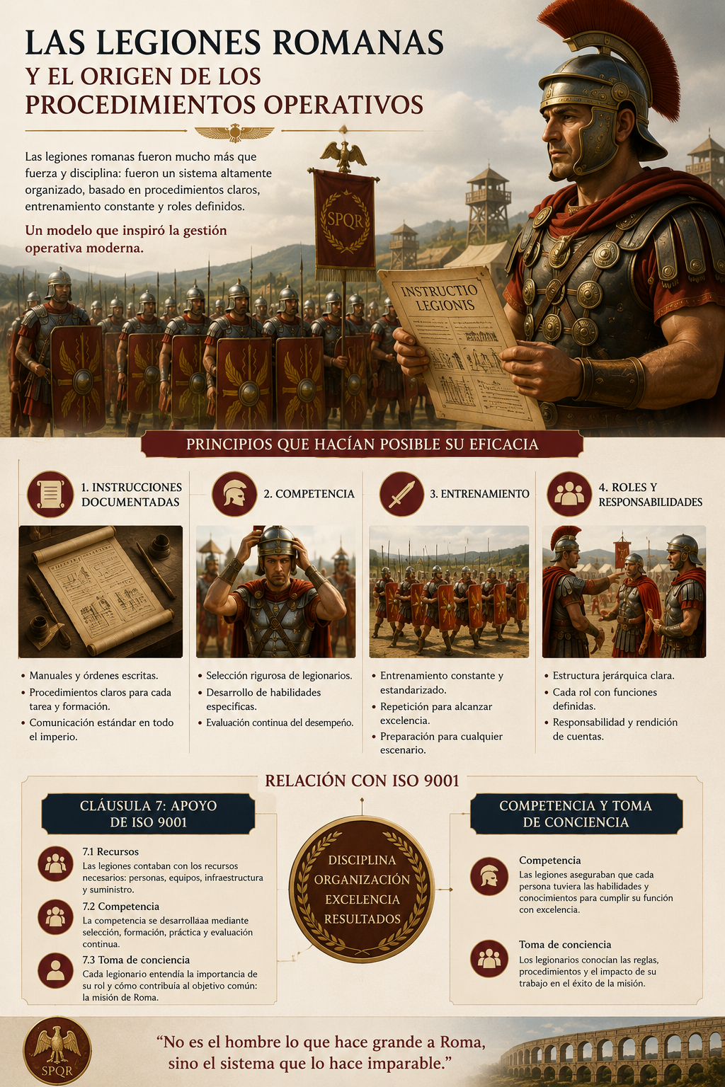 Las legiones romanas como origen de los procedimientos operativos estándar