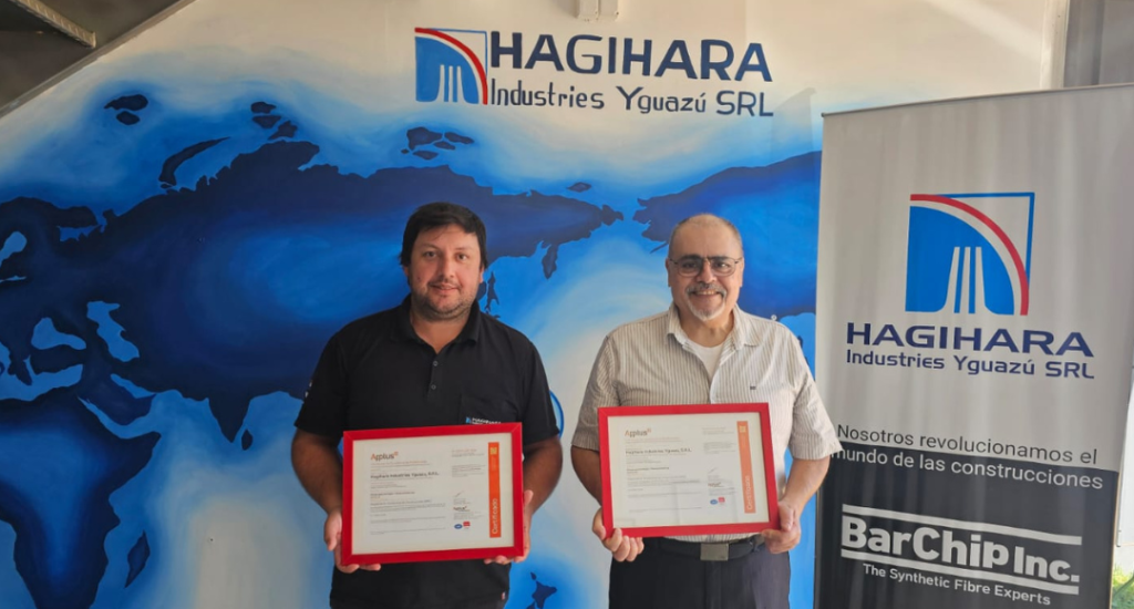 Marcelo Carrillo Olivier junto a Fabio Nuñez de Hagihara Industries Yguazú